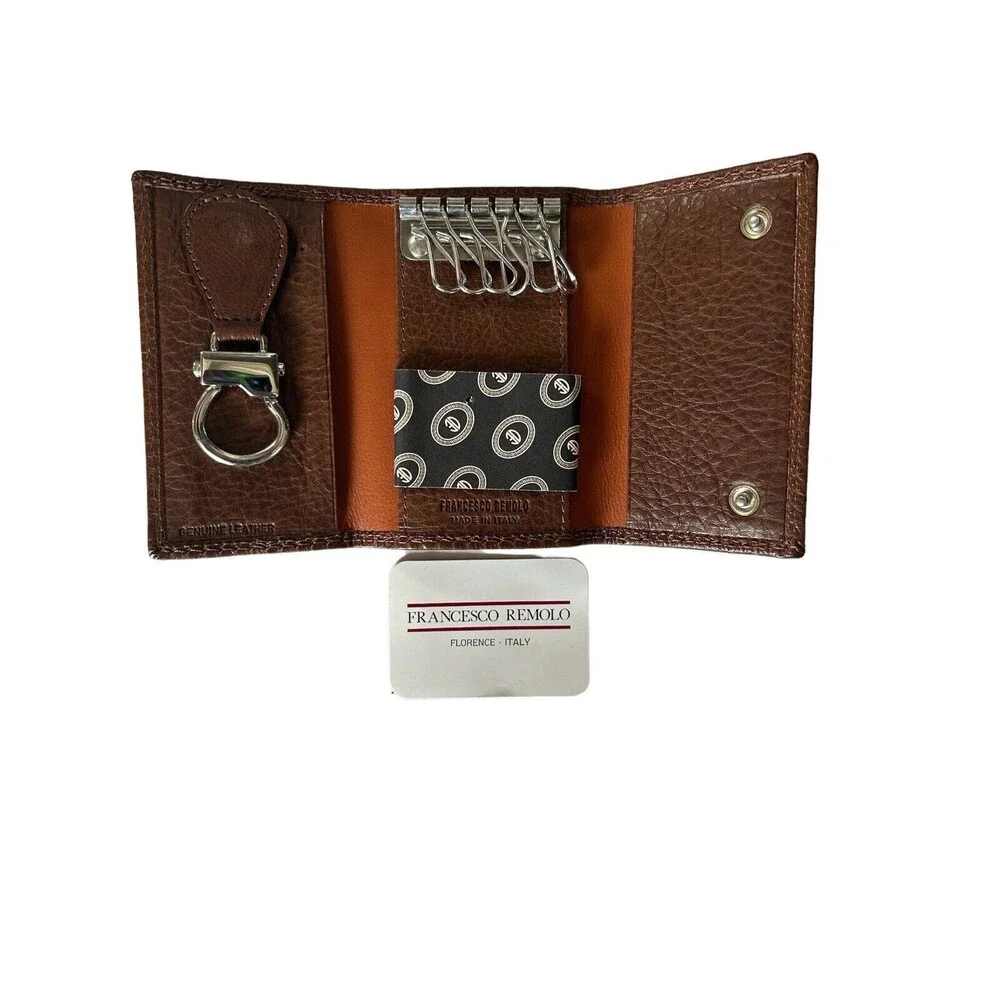 Key Case Key Chain Wallet Leather Francesco Remolo New
